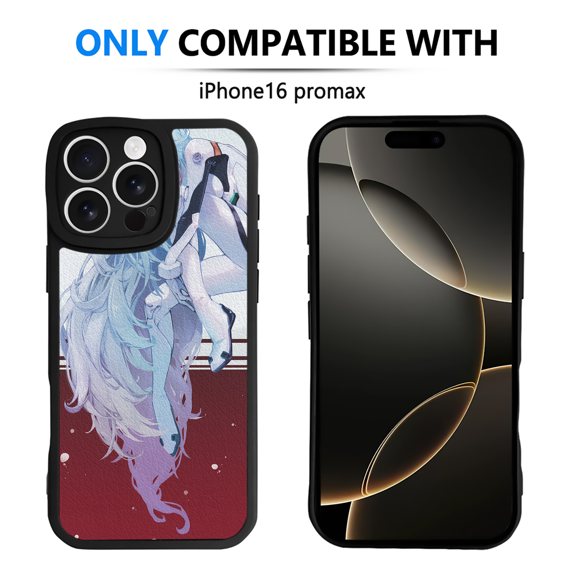 （画像用） EVA 新世紀エヴァンゲリオン 【iPhone 16シリーズ対応】シリコンスマホケース（レザー調） 材質：シリコン